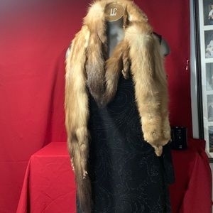 2 mink stoles 1-Mink stole made of 3 mink the other made of 2.